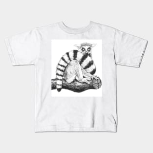 Lemur drawing Kids T-Shirt